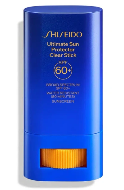 Shiseido Ultimate Sun Protector Clear Stick Spf 60+ Sunscreen 0.7 Oz. In Transparent