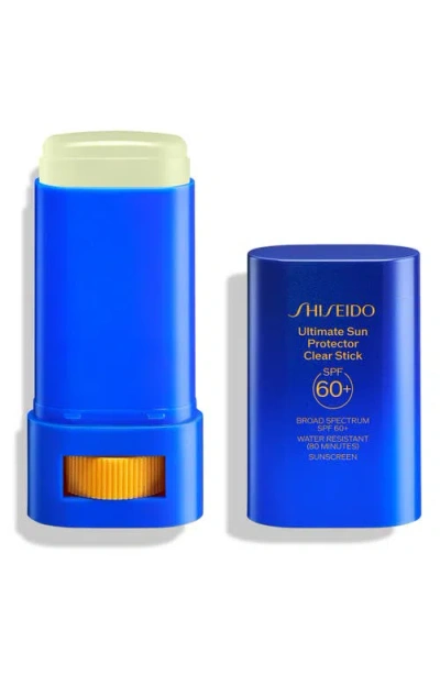 Shiseido Ultimate Sun Protector Clear Stick Spf 60+ Sunscreen 0.7 Oz. In Transparent