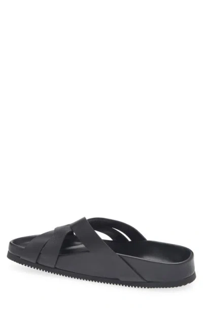 Tom Ford Sandals Open Toe Cross Strap Textured Sole In Black