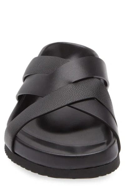 Tom Ford Sandals Open Toe Cross Strap Textured Sole In Black
