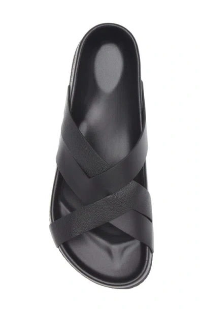 Tom Ford Sandals Open Toe Cross Strap Textured Sole In Black