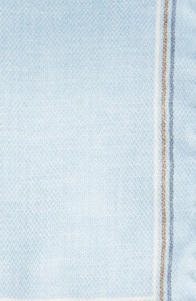 Jack Victor Crestwool Solid & Houndstooth Check Reversible Silk Pocket Square In Blue