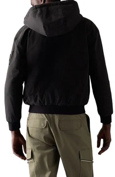 Moose Knuckles Roland Reversible Organic Cotton Jacket In Black