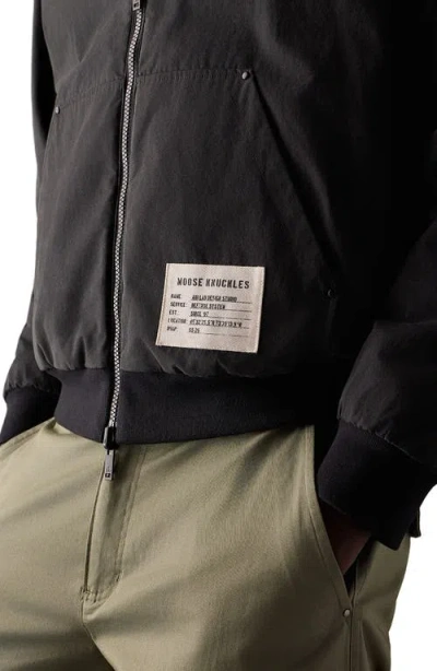 Moose Knuckles Roland Reversible Organic Cotton Jacket In Black