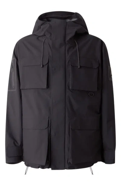 Moose Knuckles Roland Reversible Organic Cotton Jacket In Black