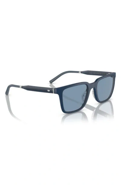 Oliver Peoples X Roger Federer Mr. Federer 55mm Rectangular Sunglasses In Blue