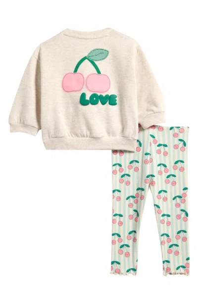 Next Cherry Sweatshirt & Leggings Set In Multi