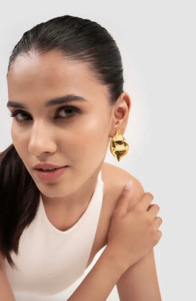 Naveda Noa Drop Earrings In Gold