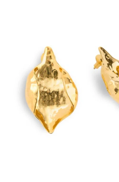 Naveda Noa Drop Earrings In Gold