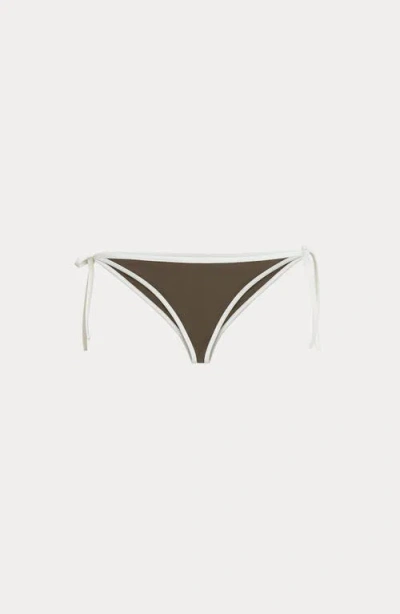 Brunello Cucinelli Triangle Bikini Set Nylon Silk Blend In Gray