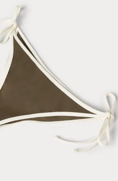 Brunello Cucinelli Triangle Bikini Set Nylon Silk Blend In Gray