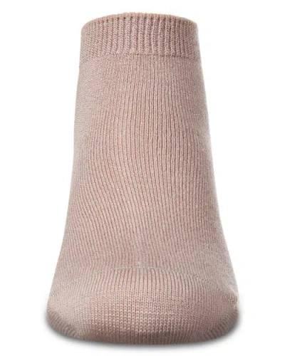 Memoi Basic Silky-soft Gauge Ankle Sock In Neutral