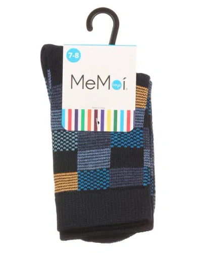 Memoi Checkerboard Crew Sock In Multi