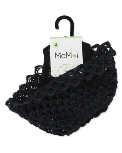 Memoi Lacy Loopsy Anklet Sock In Black