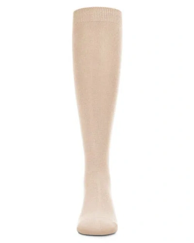 Memoi Soft  Knee High Sock Multiple Solid Colors In Pink