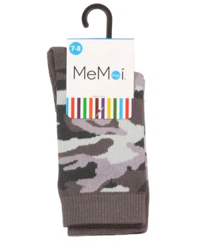 Memoi Camouflage-pattern Crew Socks In Multi