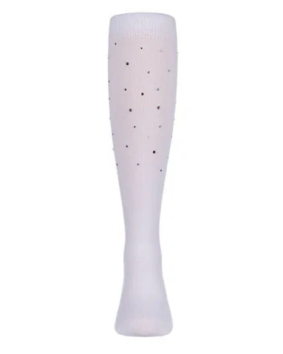Memoi Multi Stone Knee-high Socks In White