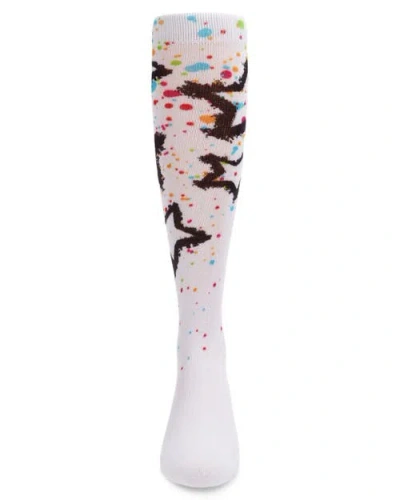 Memoi Graffiti Star Knee-high Socks In Multi