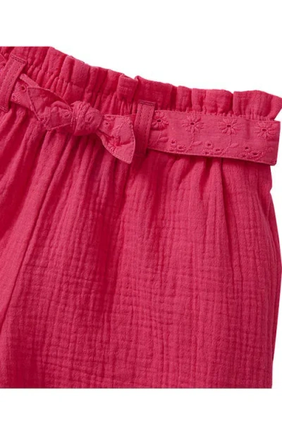 Lands' End Girls Pull On Solid Shorts In Pink