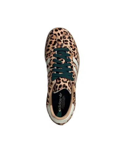 Adidas Originals Handball Spezial Leopard-print Leather Sneakers In Animal Print