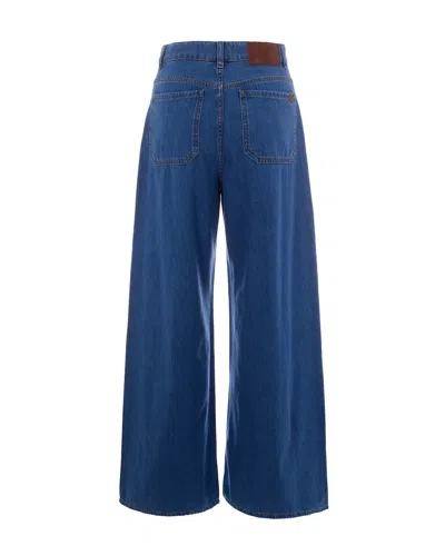 Weekend Max Mara Jeans Ampio Blu In Multi