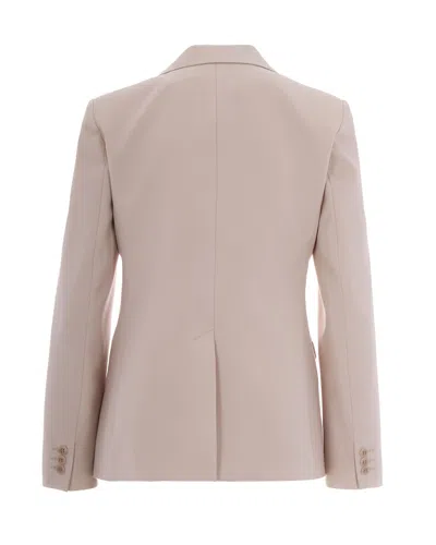 Weekend Max Mara Beige Single-breasted Blazer In Multi