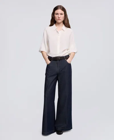 Aspesi Button-down Long-sleeved Shirt In White