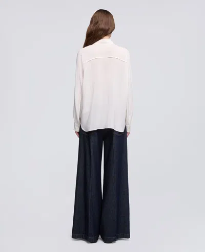 Aspesi Button-down Long-sleeved Shirt In White