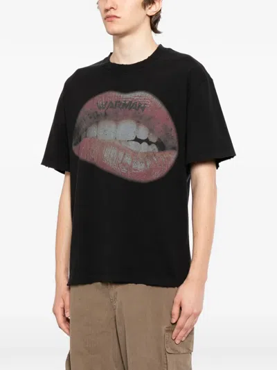 Warman Graphic Printed T-shirt In Black