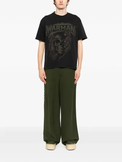 Warman Skull Graphic T-shirt In Black
