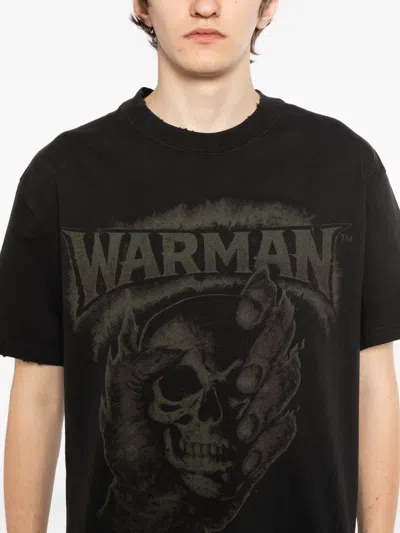 Warman Skull Graphic T-shirt In Black