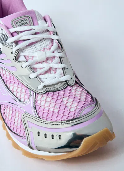 Bottega Veneta Orbit Mesh Technical Fabric Lace Up Sneakers In Multi
