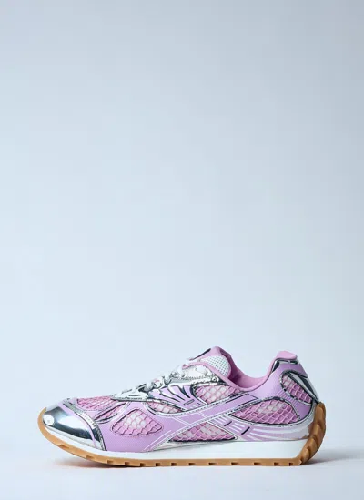 Bottega Veneta Orbit Mesh Technical Fabric Lace Up Sneakers In Multi