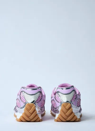 Bottega Veneta Orbit Mesh Technical Fabric Lace Up Sneakers In Multi