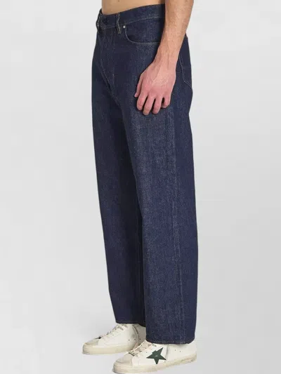 Stone Island Regular-straight-fit Five-pocket Jeans With Rinsed Finish In Blue