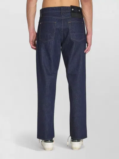 Stone Island Regular-straight-fit Five-pocket Jeans With Rinsed Finish In Blue