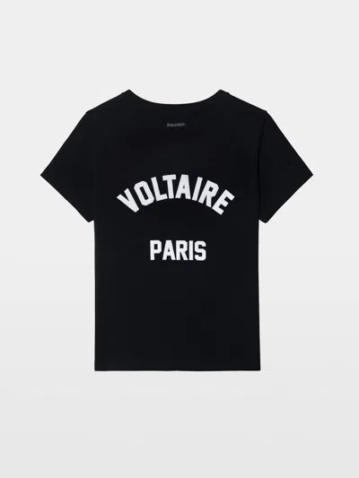 Zadig & Voltaire Alys Voltaire Print T-shirt In Black