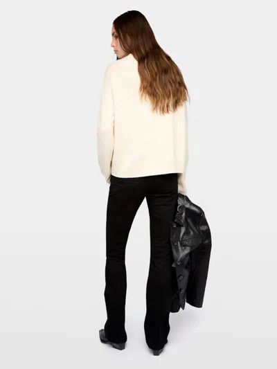 Zadig & Voltaire Womens Eggshell Markuz Heart-intarsia Cashmere Jumper In Neutral
