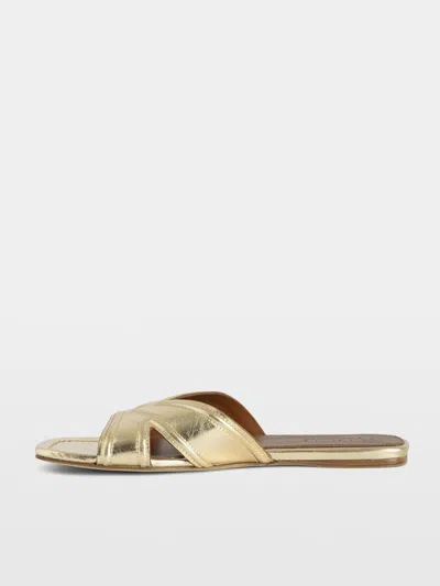 Zadig & Voltaire Azora Slides In Gold