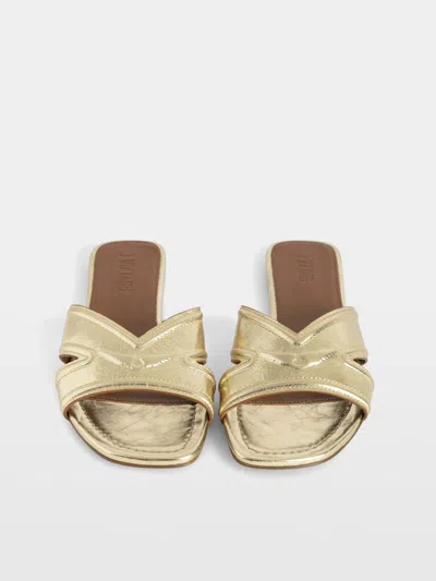 Zadig & Voltaire Azora Slides In Gold
