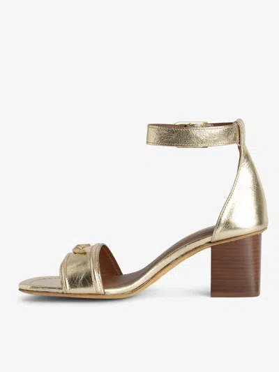 Zadig & Voltaire Caprese Sandals In Gold