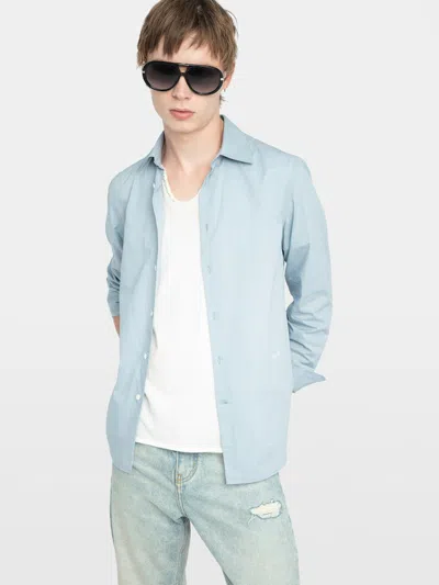 Zadig & Voltaire Sid Shirt In Blue