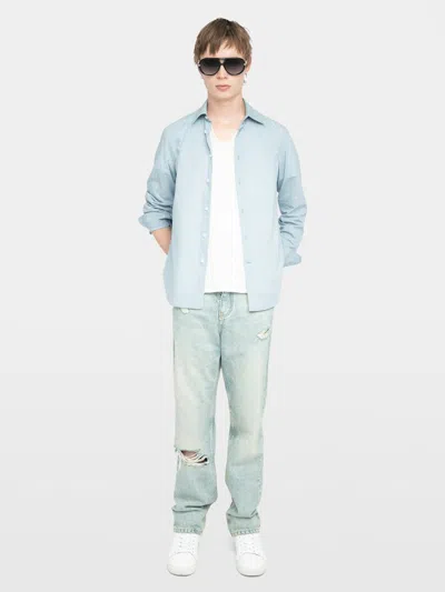 Zadig & Voltaire Sid Shirt In Blue