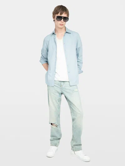 Zadig & Voltaire Sid Shirt In Blue