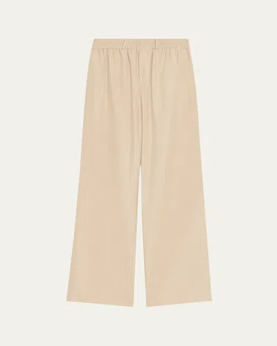 Brandon Maxwell Teagan Wide-leg Pull-on Pants In Multi