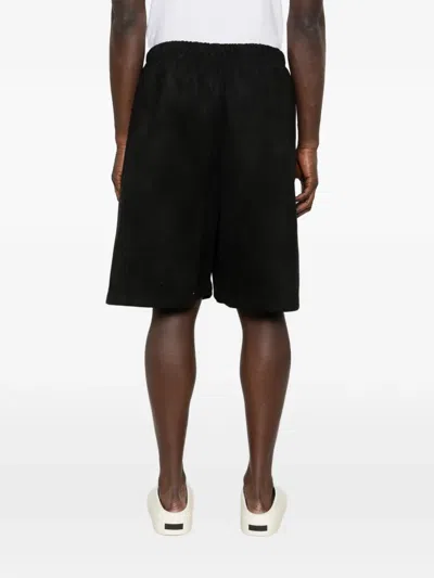 Essentials Drawstring Logo Shorts In Black