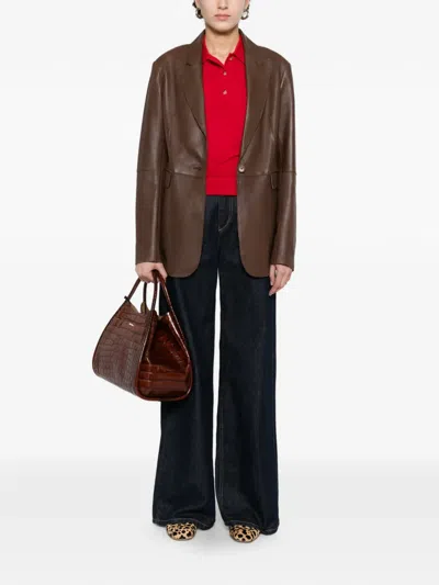 P.a.r.o.s.h Patch-pocket Jacket In Brown