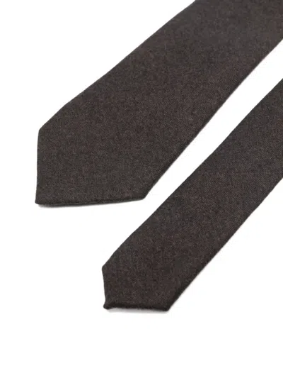 Canali Patterned Tie In Gray