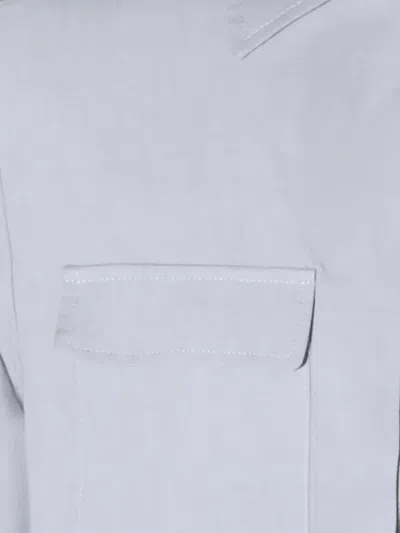 Eleventy Long Sleeved Button-fastened Jacket In Gray