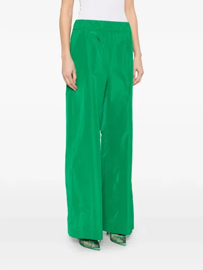 P.a.r.o.s.h Elasticated Palazzo Pants In Green